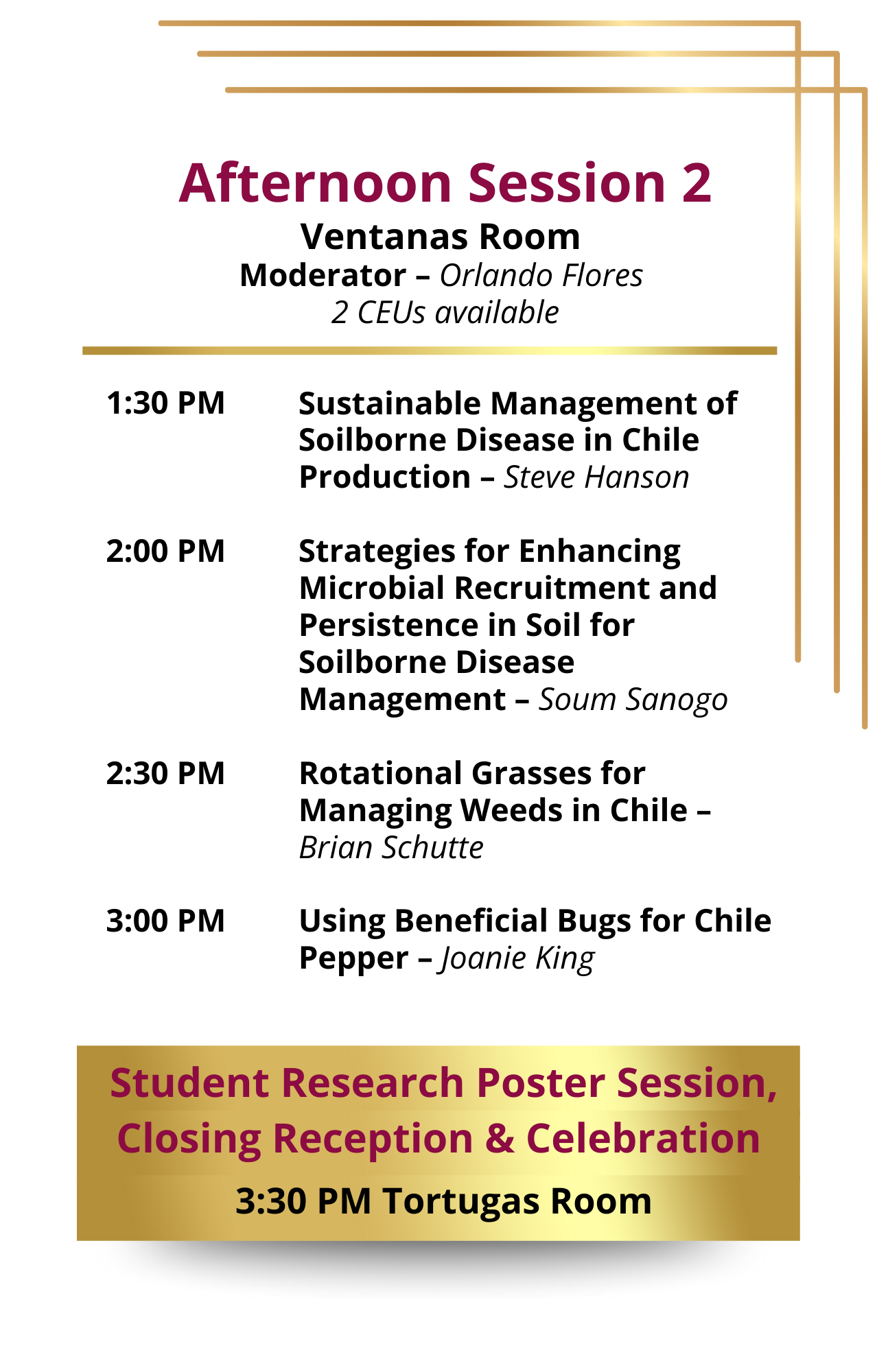 afternoon session 2 for chile conference 2026