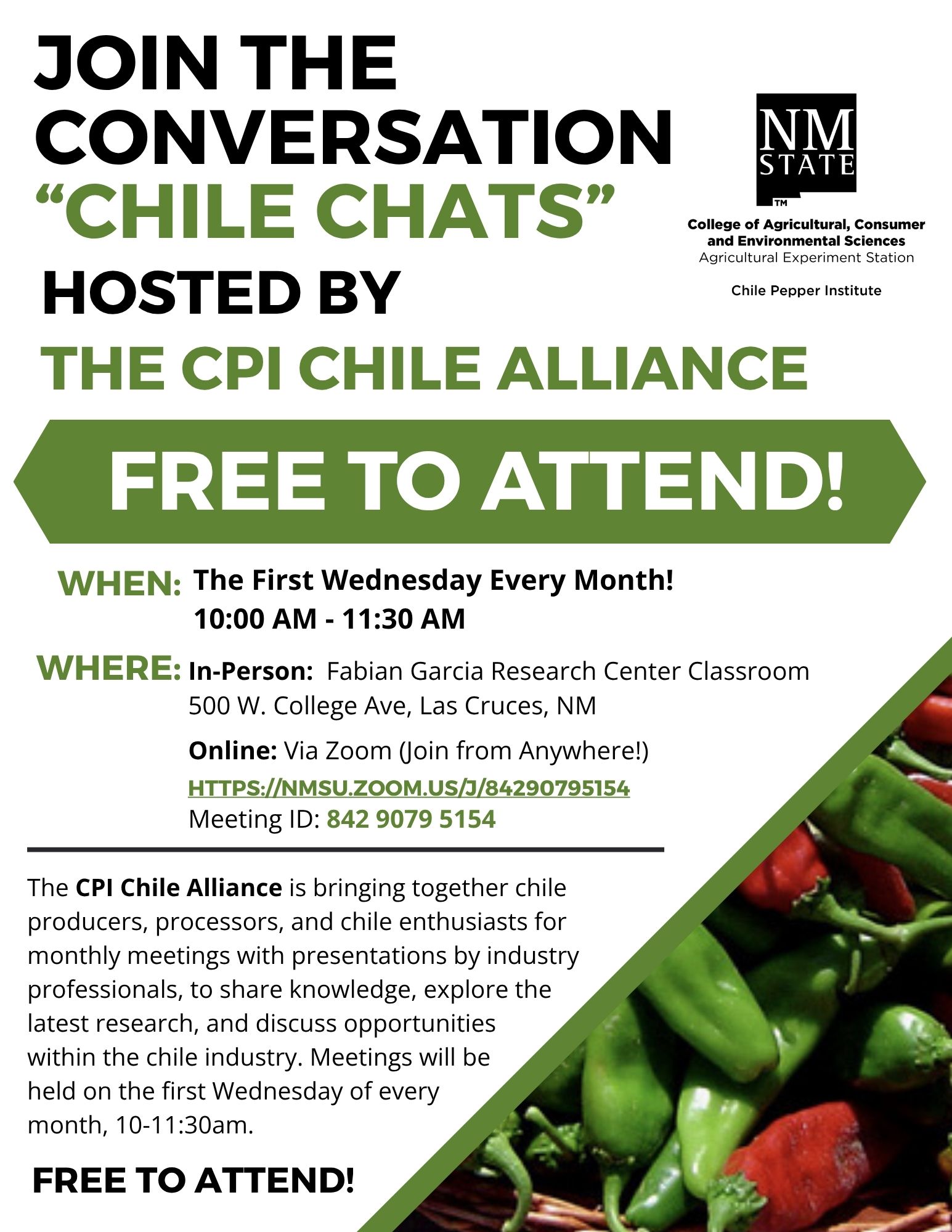 Announcing 2026 Chile Chats! 